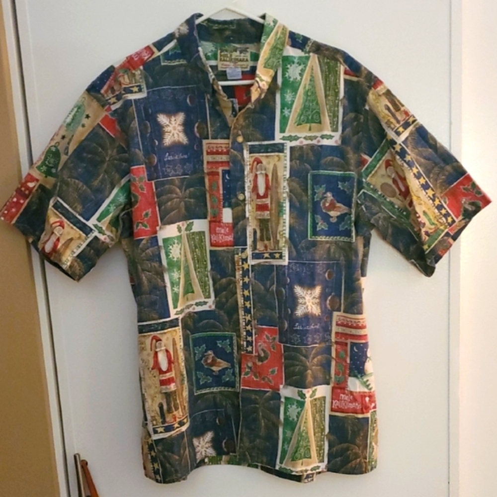Reyn Spooner Holiday Hawaiian Patchwork Shirt
